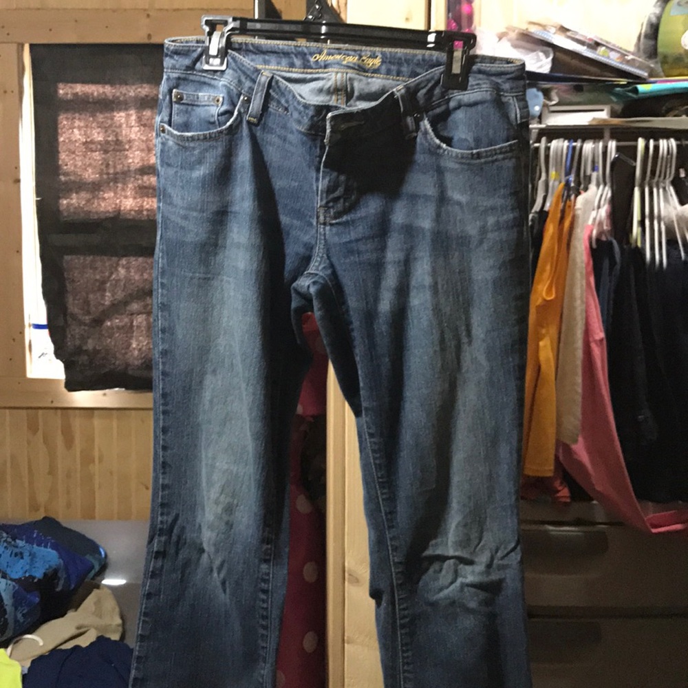 American eagle stretch skinny flare jeans
